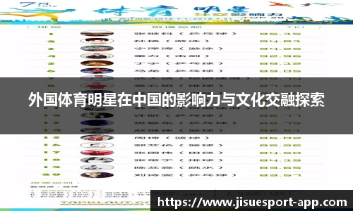 外国体育明星在中国的影响力与文化交融探索